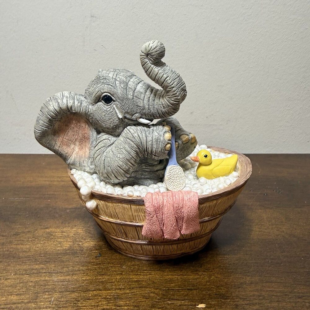 Lenox No More Tears Baby Pachyderm Elephant In The Tub